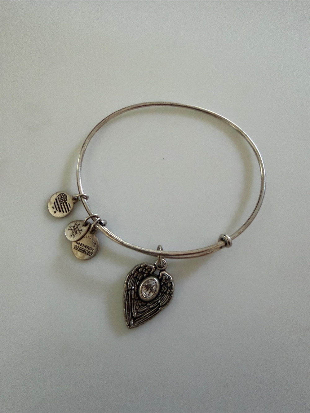 Alex and Ani Silver Angel Wing Charm Bracelet